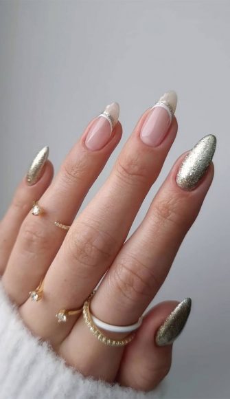 40 Modern French Style Nails To Be Wearing In 2022 Silver And White