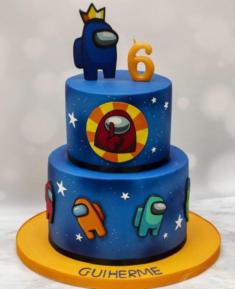 38 Cute Among Us Cake Ideas Floating The Crewmates