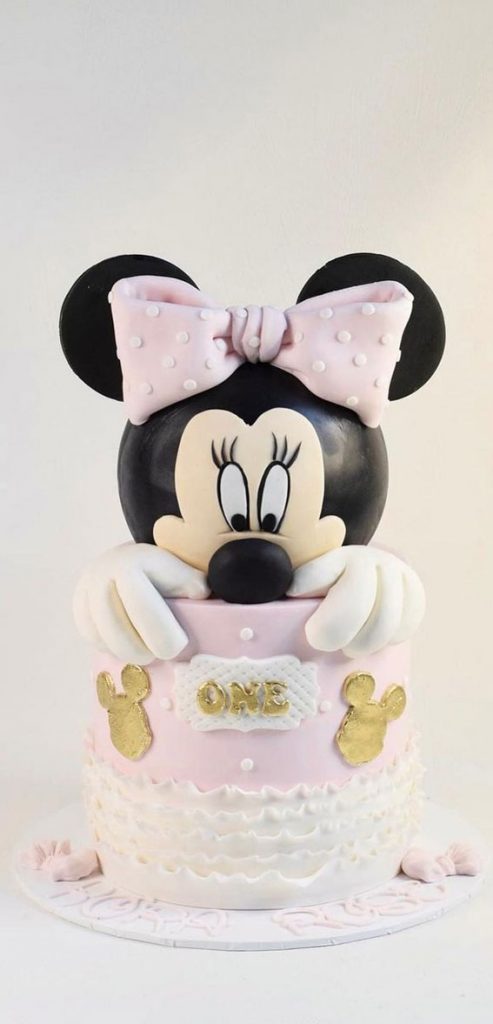 Cute First Birthday Cakes In Minnie Mouse Cake