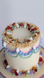 Best Lambeth Cake Ideas Pastel Buttercream White Cake