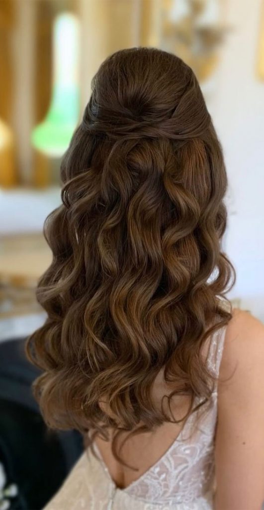 Different Wedding Hairstyles For Any Length Half Up Half Down