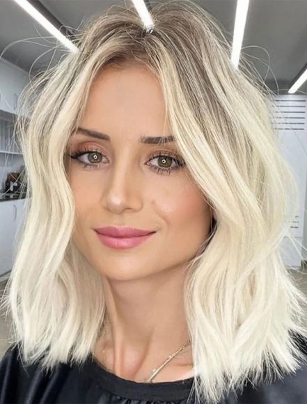 Ways To Wear Spring S Best Hair Colours Smokey Roots Vanilla Blonde