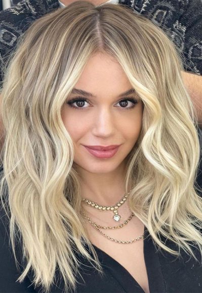 Ways To Wear Spring S Best Hair Colours Butter Blonde Medium Length