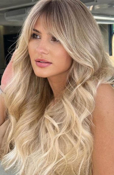 50 Cute Summer Hair Colours Ombre Smokey Vanilla Blonde