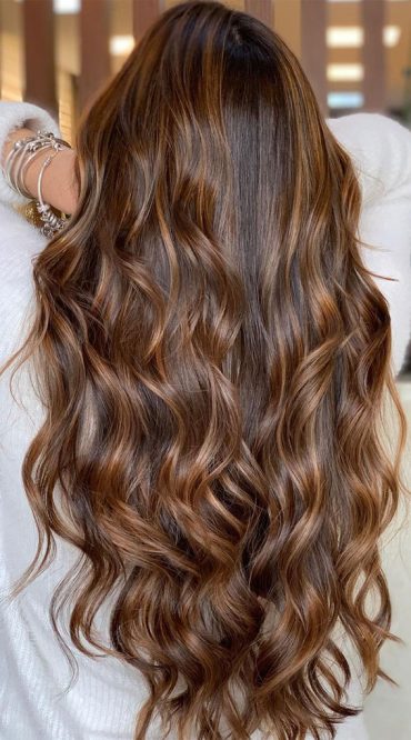 Cute Hair Colours And Hairstyles Brunette With Hazelnut Highlights