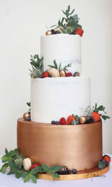 Beautiful 50 Wedding Cakes To Suit Different Styles Metallic Copper