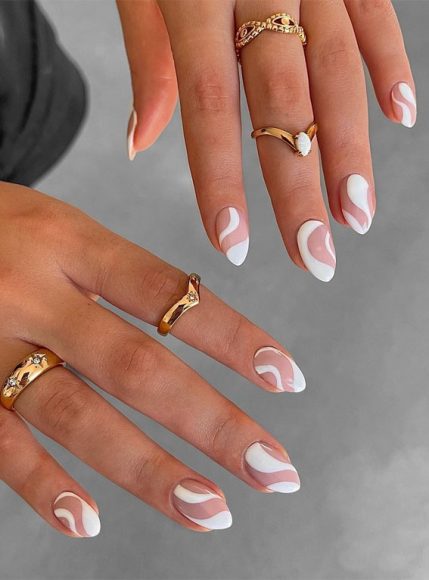 Embrace The Warmth With Radiant Summer Nails White Negative Space