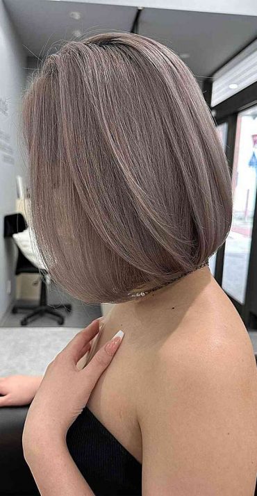 30 Effortless The Low Maintenance Bob Haircuts Grayish Ash Blonde