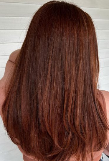 Fall Hair Colour Ideas For A Cozy Season Dark Auburn Layered