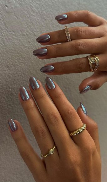 Brilliant Chrome Nail Art Designs Chocolate Glazed Chrome Nails