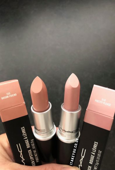 Bosom Friend Vs Pretty Please Mac Lipstick Mac Lipstick Review Swatch