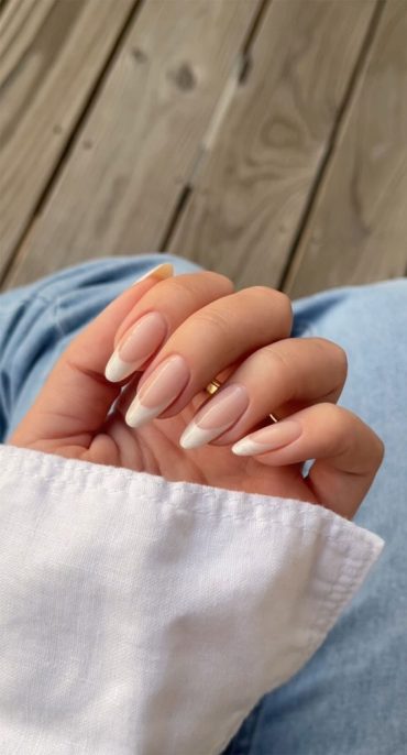 40 Stylish French Tip Nails For Any Nail Shape Milky White French Tip