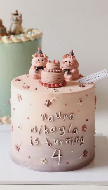 Cute Buttercream Cake Ideas For Any Occasion Piggy Birthday Cake I