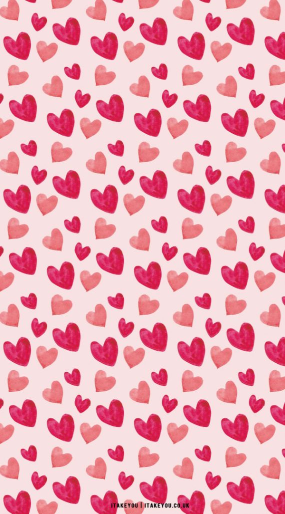 40 Cute Valentine S Day Wallpaper Ideas Watercolor Hearts I Take You