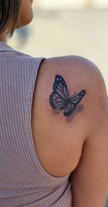 Cute Butterfly Tattoos D Butterfly On Back Shoulder I Take You