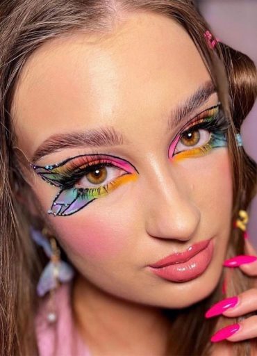 Butterfly Hot Makeup Trends For The Season Pastel Butterfly Makeup I