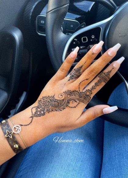 Floral Henna Patterns Inspired By Nature Floral Chain I Take You