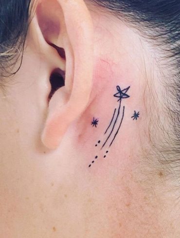 Whispered Ink The Beauty Of Ear Tattoos Shooting Stars I Take You