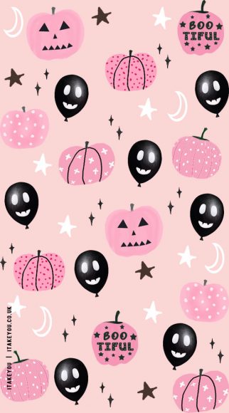 20 Chic And Preppy Halloween Wallpaper Inspirations Ghostie Balloon