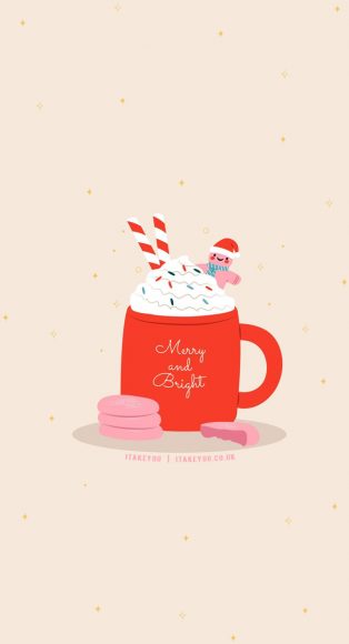 Festive Sip And Sweet Wallpapers Wonderland Hot Cocoa Red Mug