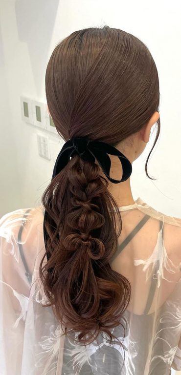 On Trend Bow Hairstyles For A Chic And Playful Look Messy Braid