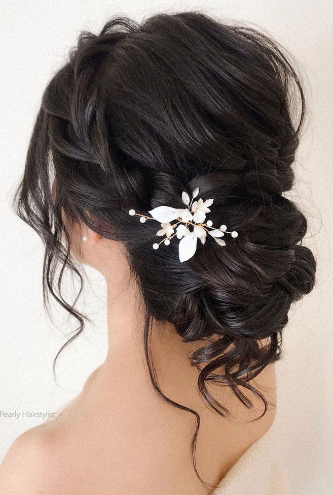 Bridal Hairstyle for Curly Hair - heylilahey.