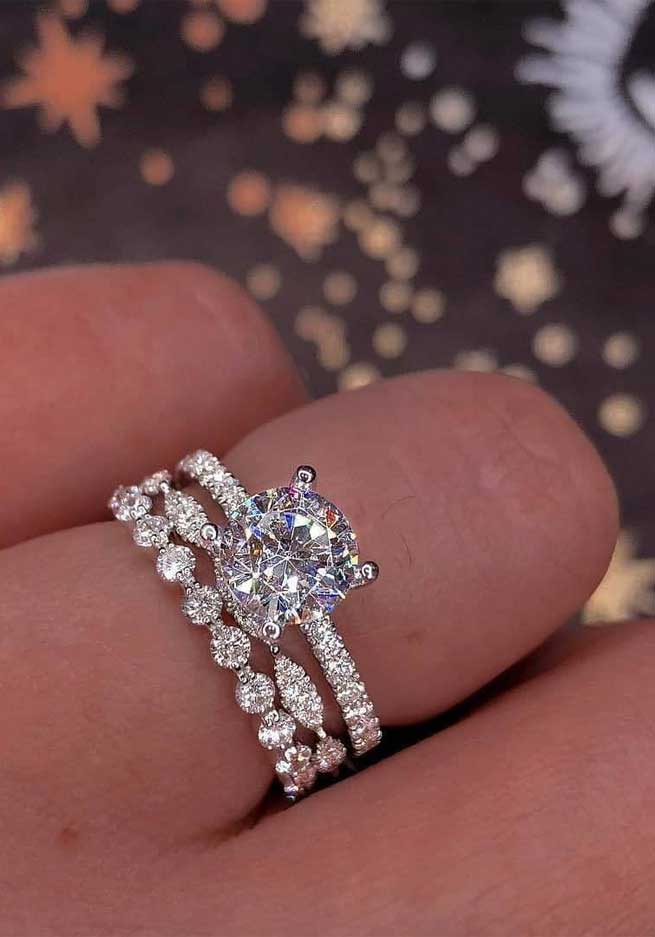 Beautiful engagement rings by @trinetra.jewels ✓14Kt Hallmarked Gold  ✓Certified Diamonds DM to order. . . . . #trinetrajewels #tj #diamond… |  Instagram