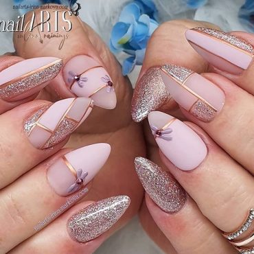 The 45 pretty nail art designs that perfect for spring looks 24