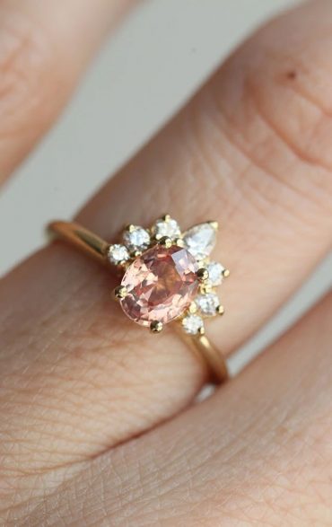 Incredibly Beautiful Engagement Rings in 2020 - Gold Sapphire Ring