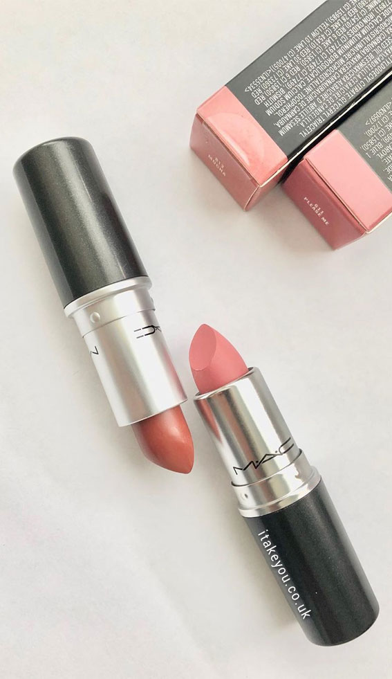 Velvet Teddy vs Politely Pink Mac Lipstick