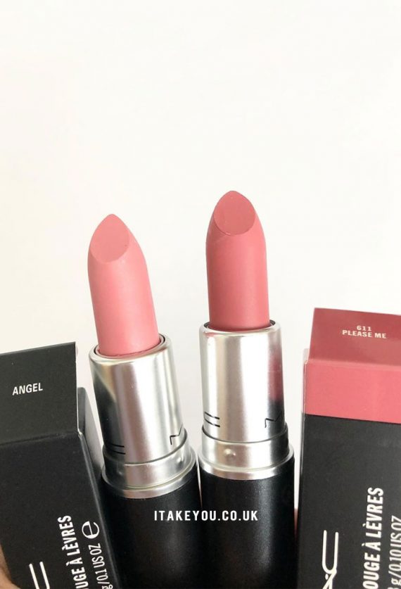 Angel and Please Me Mac Lipstick