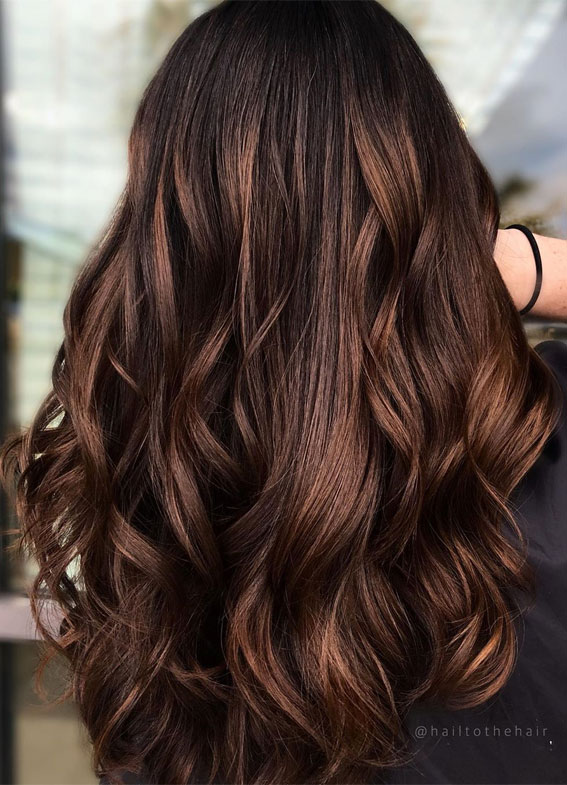 brown hair color with highlights ideas