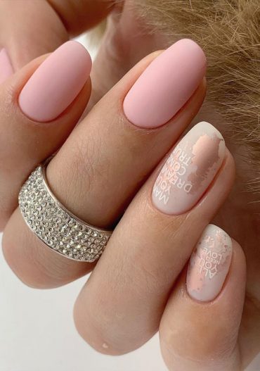 49 Cute Nail Art Design Ideas With Pretty & Creative Details : Matte 