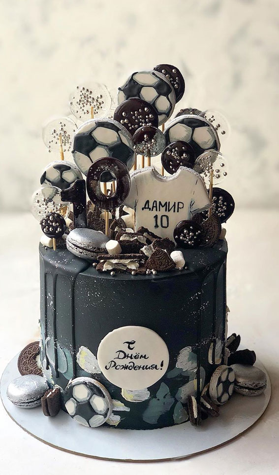 Football Birthday - Decorated Cake by caymancake - CakesDecor