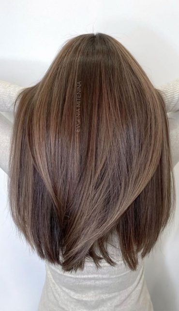 57 Cute Autumn Hair Colours and Hairstyles : Little Ashy + Coke Tone