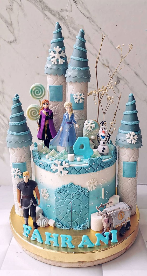 Disney Frozen Birthday Cake // The Linnet Kitchen