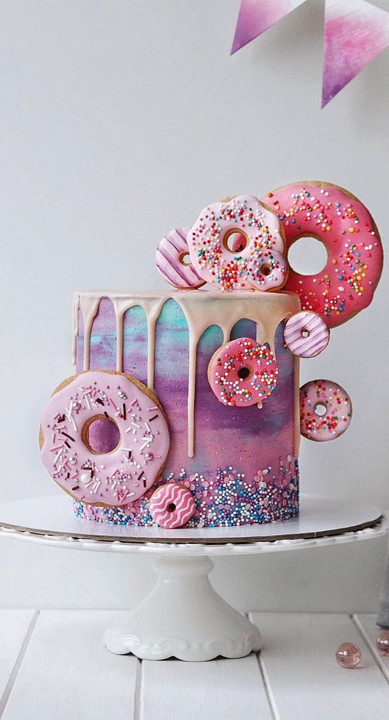 47 Cute Birthday Cakes For All Ages : Scrumptious ombre cake