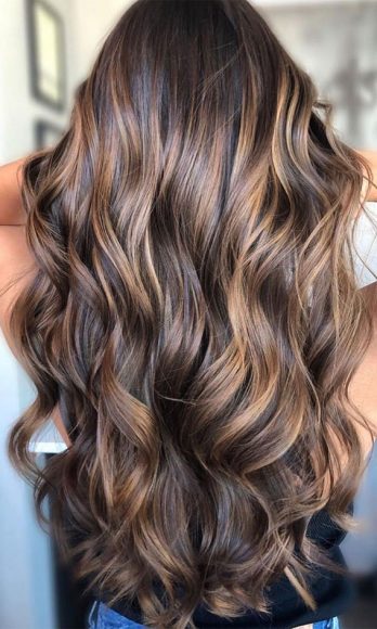 70 Hottest Brown Hair Colour Shades For Stunning Look : Full Ribboned ...