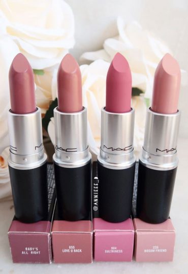 42 Mac Lipstick Swatches 2021 – Four Pretty Neutral Mac Lipsticks