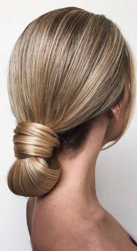 Sophisticated Updos For Any Occasion – Pretty Low Bun For Sleek Look