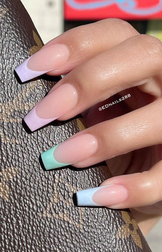 The Prettiest Summer Nail Designs We've Saved : Pastel French Tips