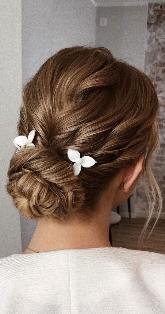 75 Trendiest Updo Hairstyles 2021 Timeless Twisted Low Bun 8605