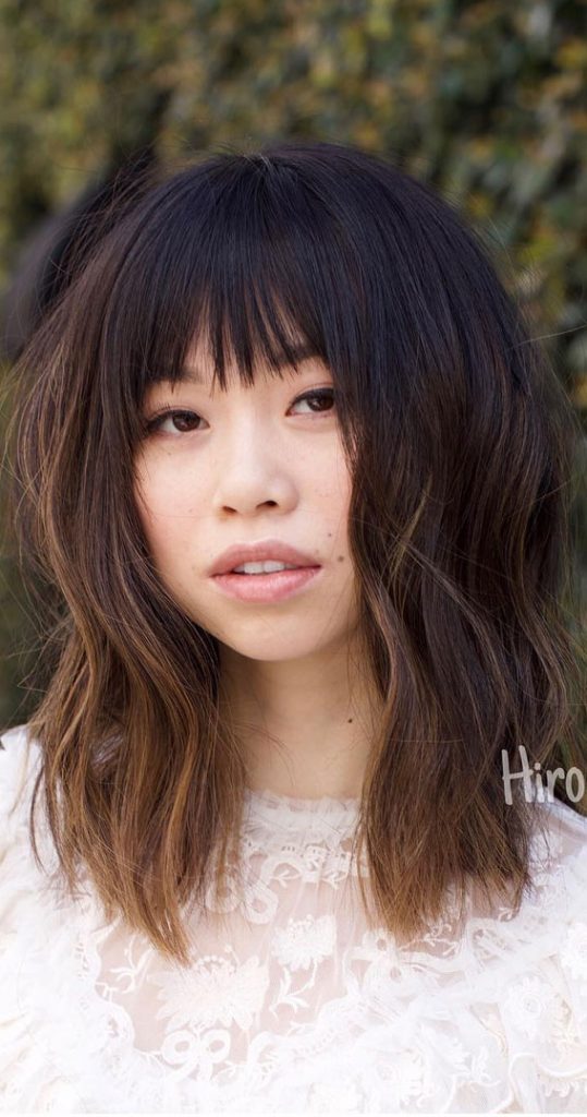 Cute Haircuts & Hairstyles with Bangs – Cute Medium Length Haircut with ...