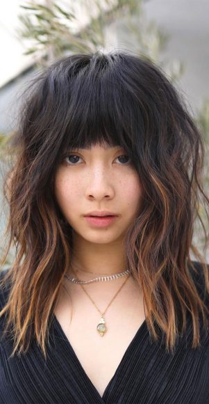 Cute Haircuts & Hairstyles With Bangs – Cute Haircut With Chic Bang