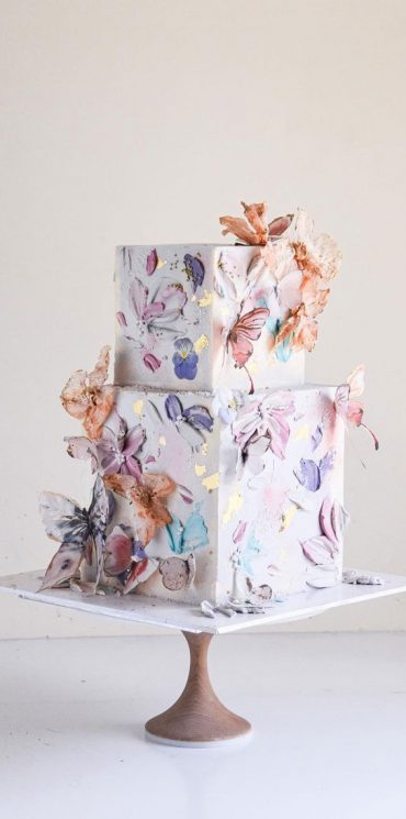 37 Best kids Birthday Cake Ideas : Two Tier Square Cake