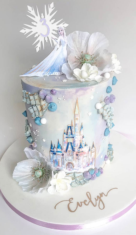 Photo of a Frozen birthday cake 2 tier - Patty's Cakes and Desserts