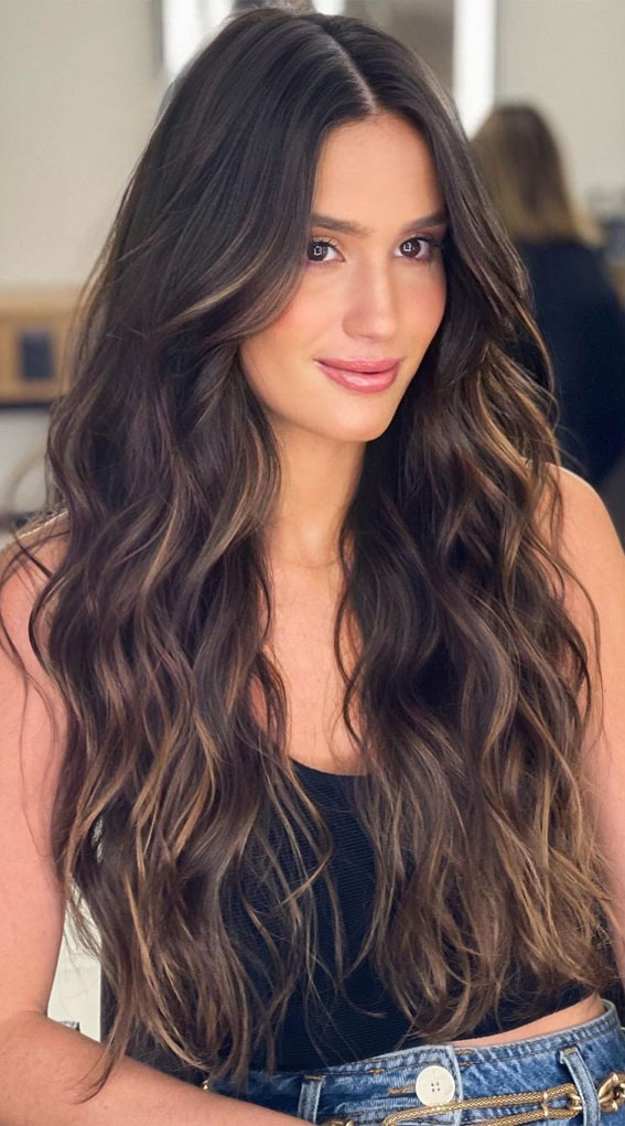 Hair Wigs for Women Long Straight Brown Mixed Blonde Synthetic Wigs for  Women Middle Part Highlights - Walmart.com