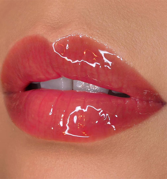 Perfect Lip Makeup Ideas Translucent Red Lip Gloss