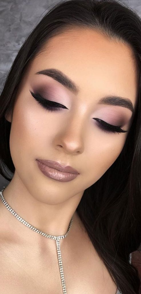 Stunning Makeup Looks 2021 Purple Matte Smoky Eye 7652