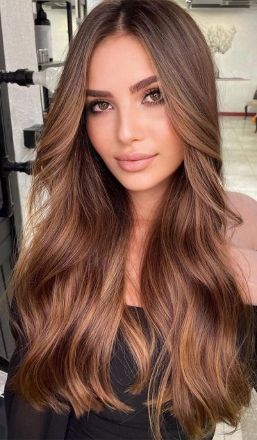 27 Caramel Hair Color Ideas : Chestnut Caramel Hair Color